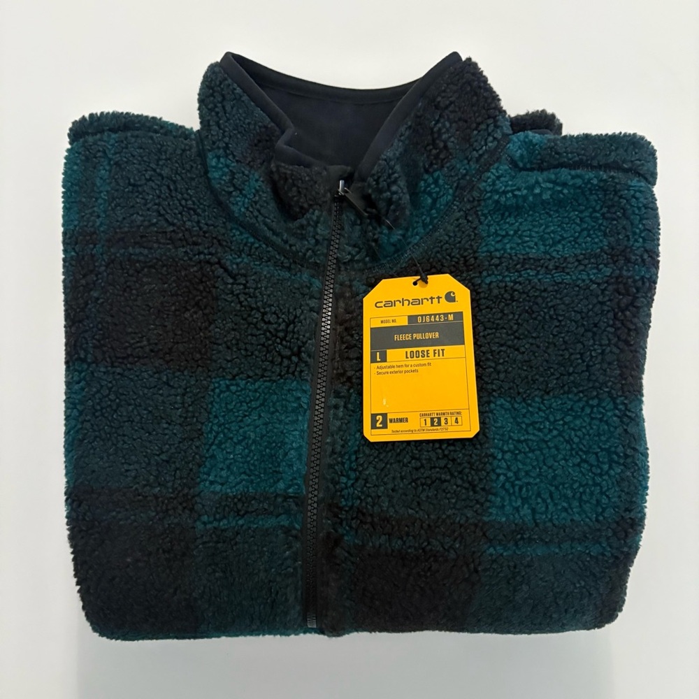 Men’s Carhartt Loose Fit Fleece Pullover Half-Zip Medium MSRP $100 - Picture 3 of 5